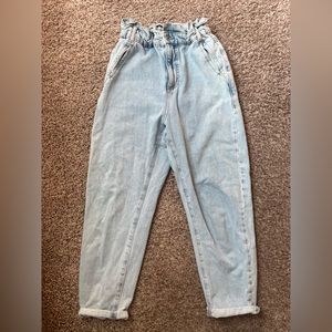 ZARA HIGH-WAISTED PAPERBAG BAGGY JEANS